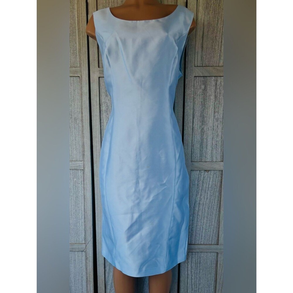 Donna Vinci light blue, sleeveless sheath dress